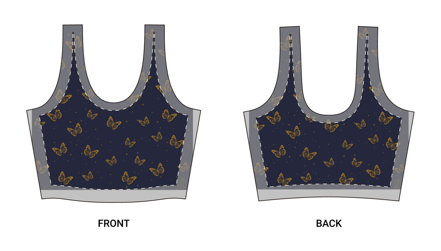Kirukē Butterfly Yoga Bra
